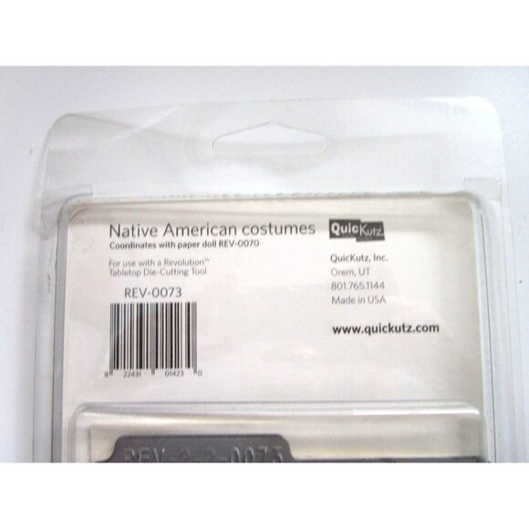 QuicKutz "Native American Cost"- 2 Die Cuts "REV 0073 Revolution Die" - 2007 NOS - Picture 7 of 7